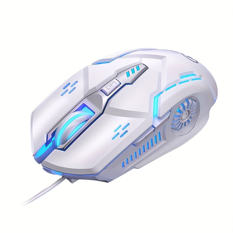 Upgrade Your Gaming Experience: RGB Wired Gaming Mouse With Silent Clicks, LED Backlight, 3200dpi and 6 Buttons!