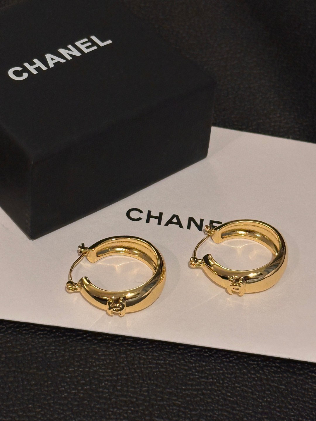 Chanel Double C Earrings
