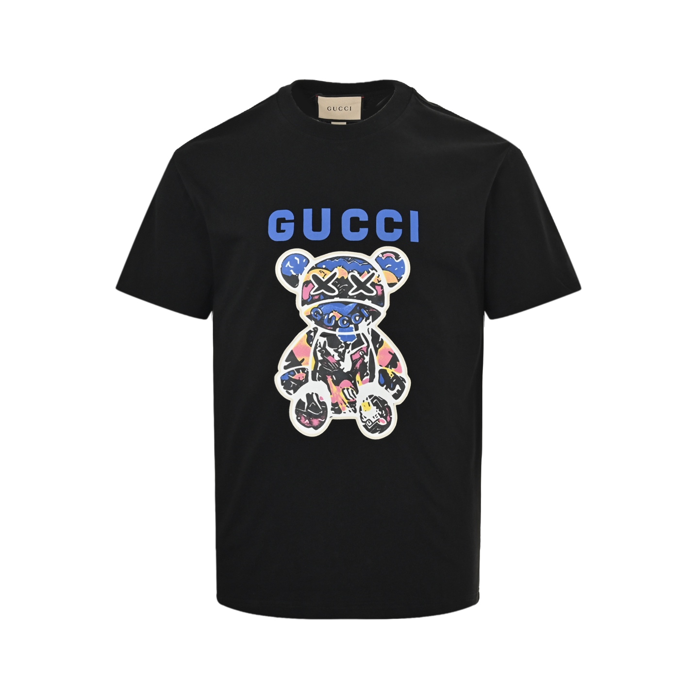 Gucci 24ss graffiti bear print short sleeves