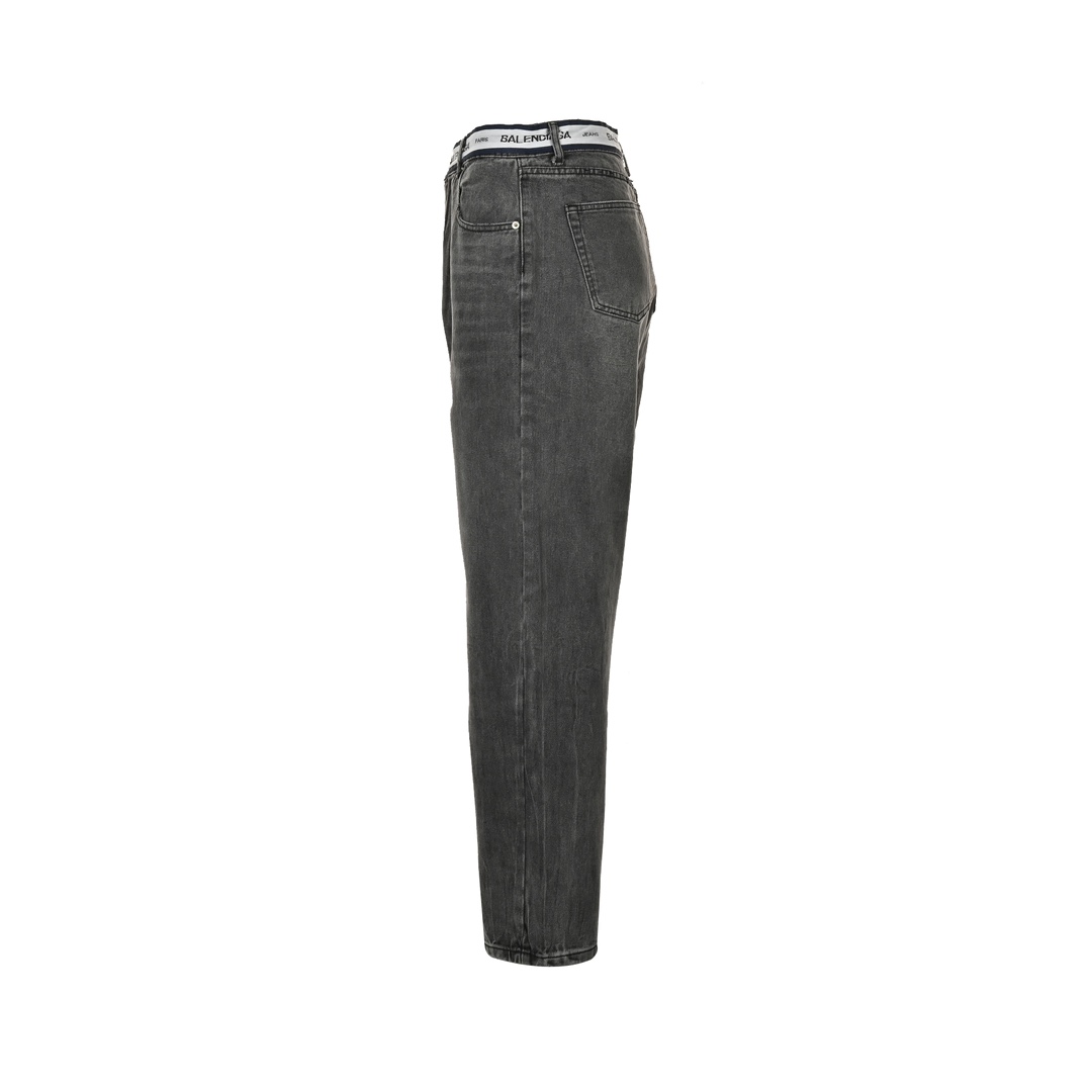 Balenciaga Waistband Lettering Jeans