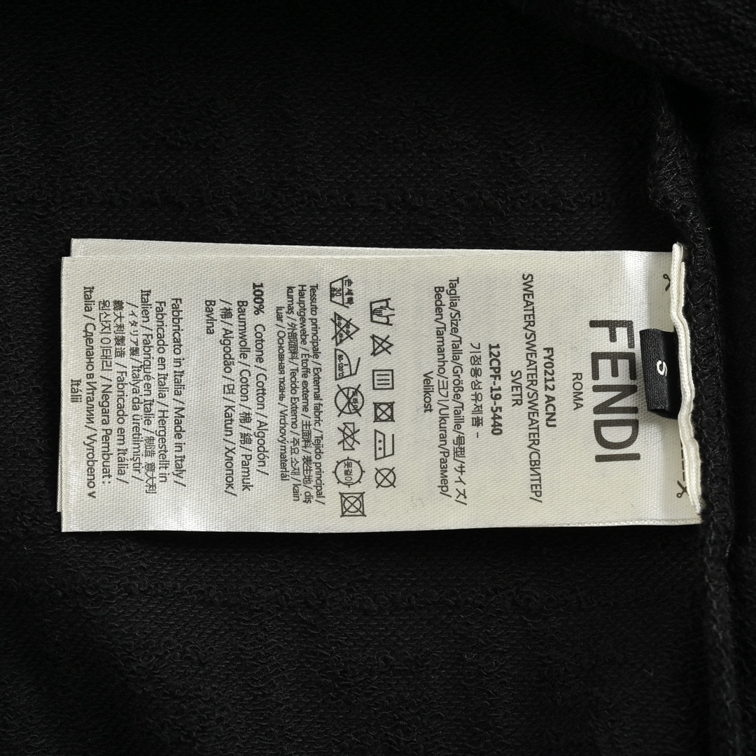 Fendi 24ss three-row snap button dark jacquard Polo short sleeve