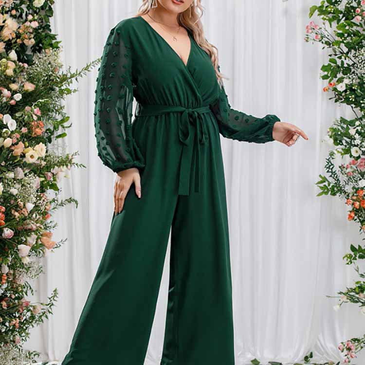 Plus Size Goods Sexy Bow Socialite Lace Up Straight Loose High Waist Solid Color