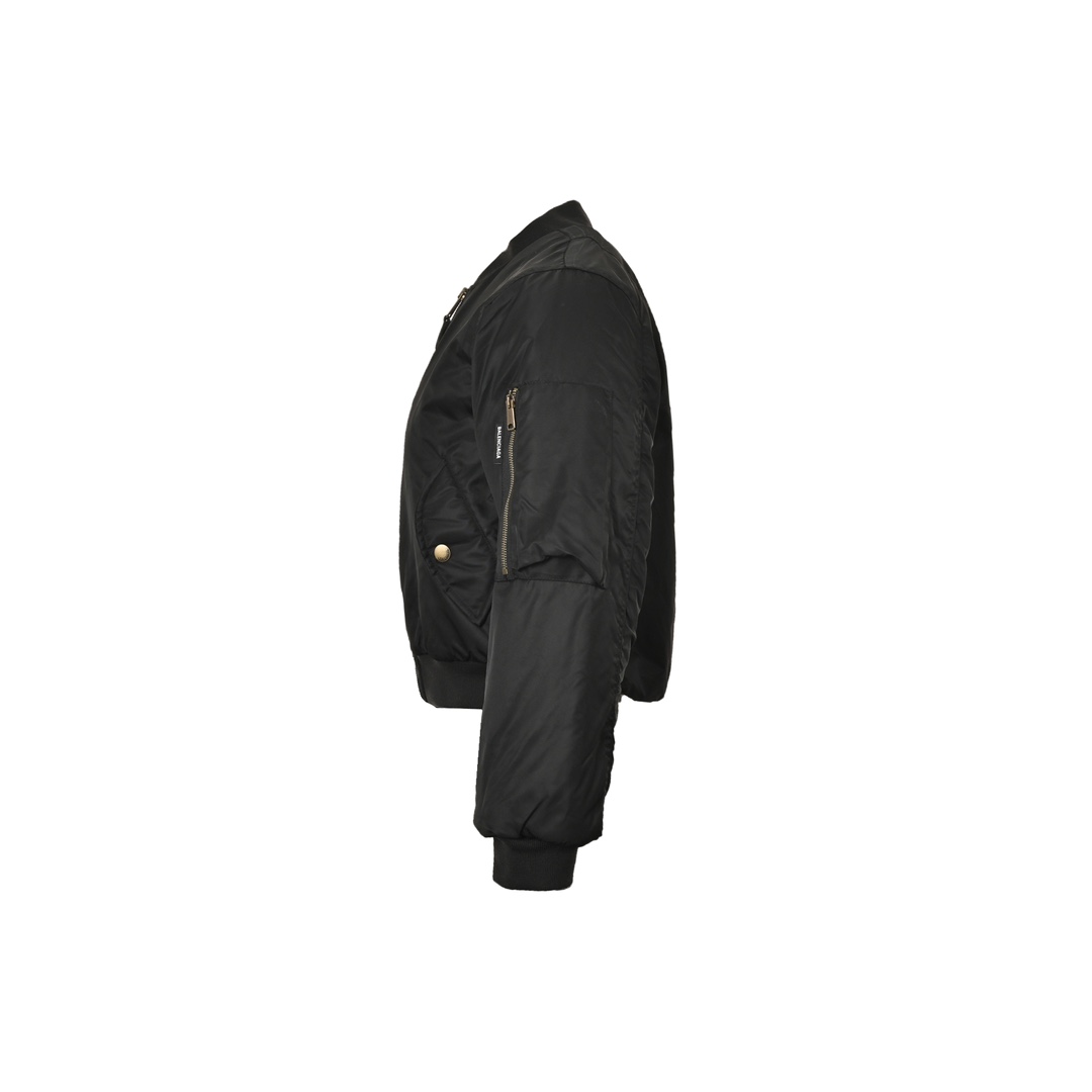 Balenciaga 24FW sleeve zippered cropped bomber jacket