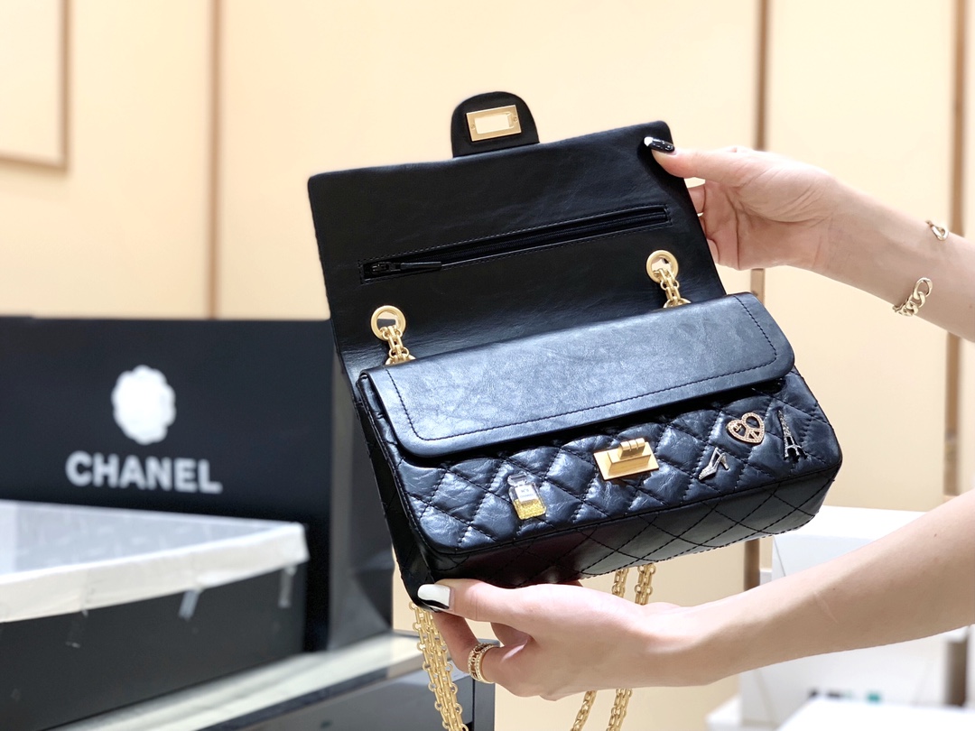 Chanel 2.55 reissue badge commemorative edition handbag