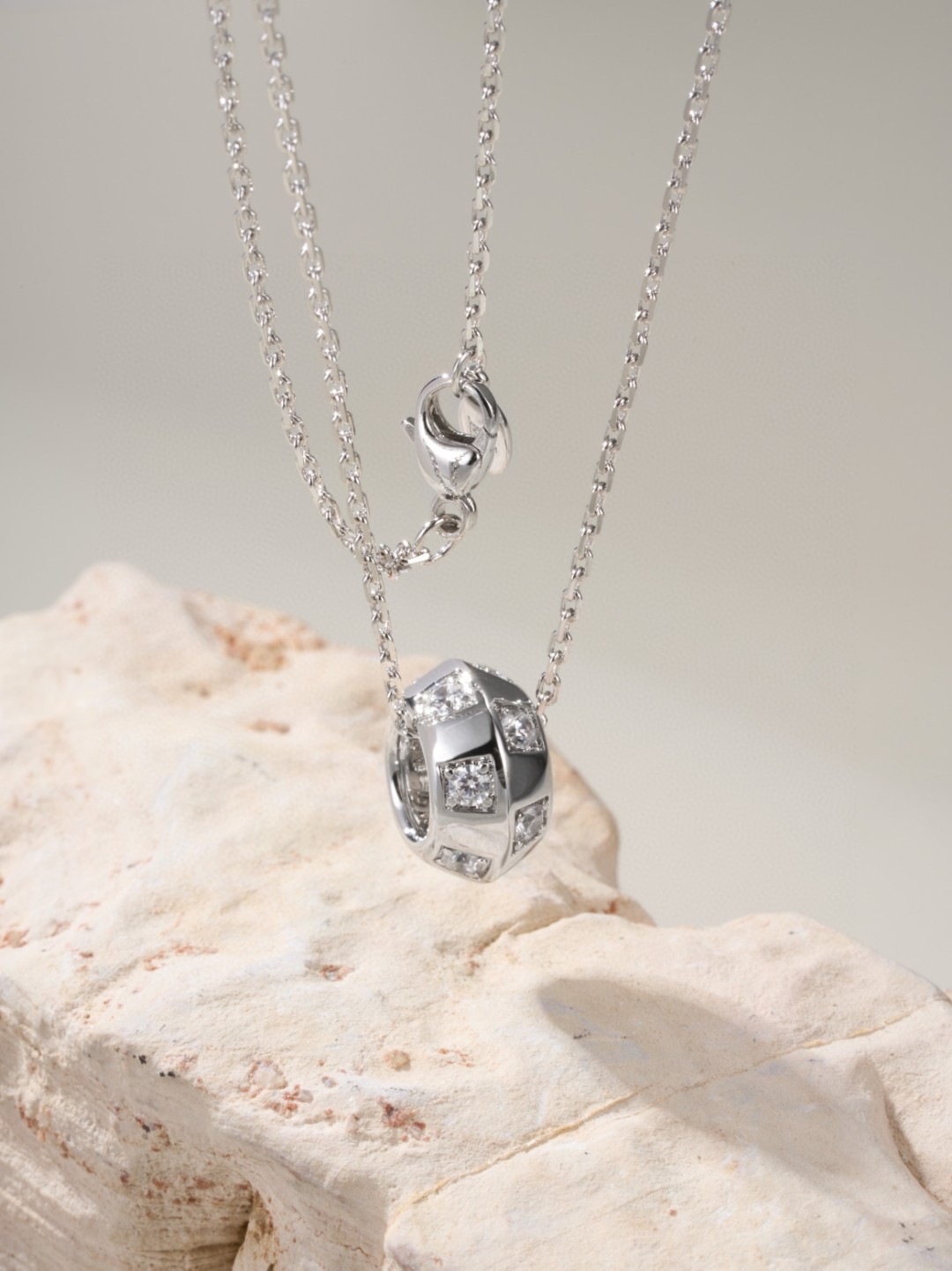 Louis Vuitton Checkerboard Diamond Necklace