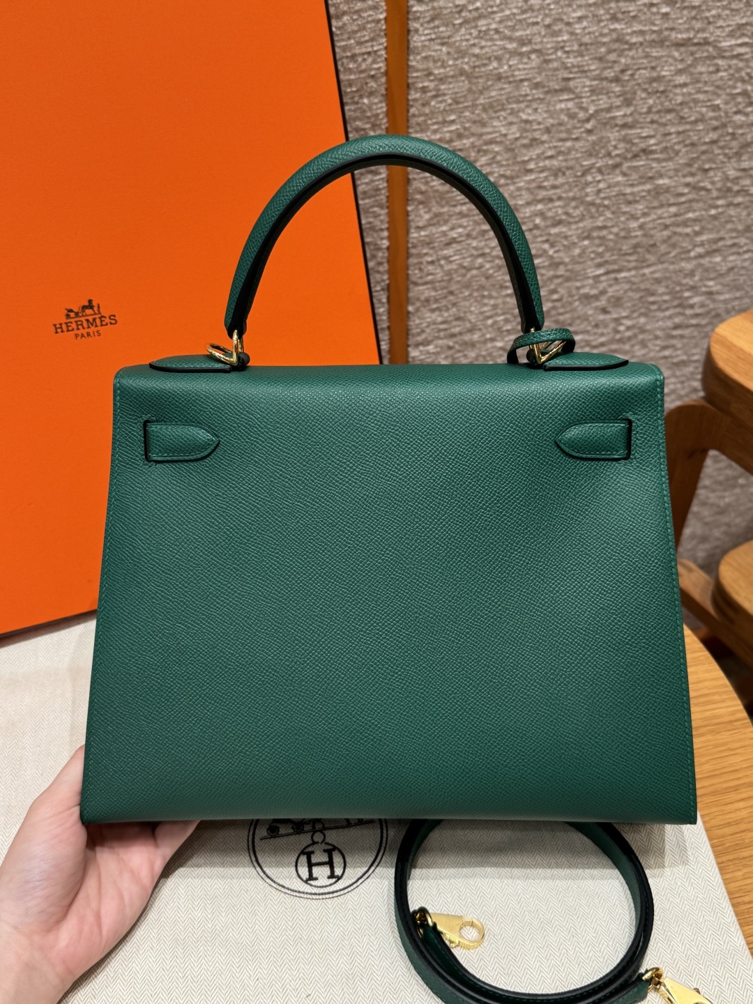 Hermès Kelly z6Makachite Handbag (Handmade to order)