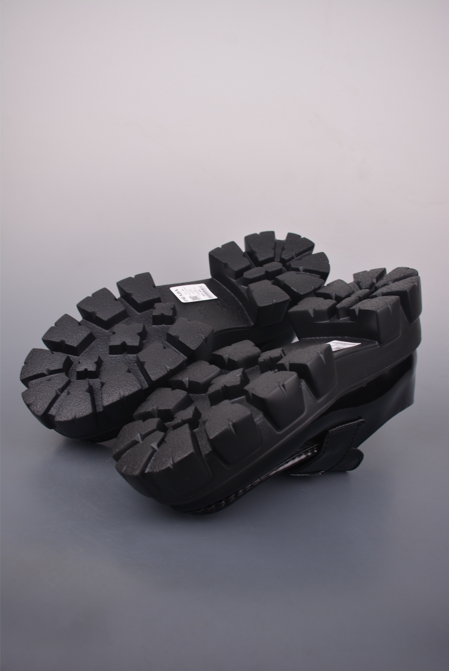 Prada Platform Logo Lace-Up Loafers 80906