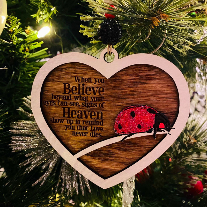 From Heaven Ladybug Ornament