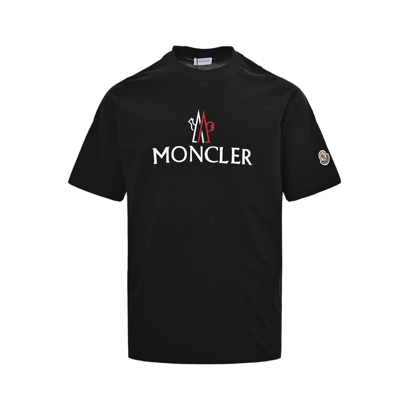 Moncler flocked logo print short sleeves