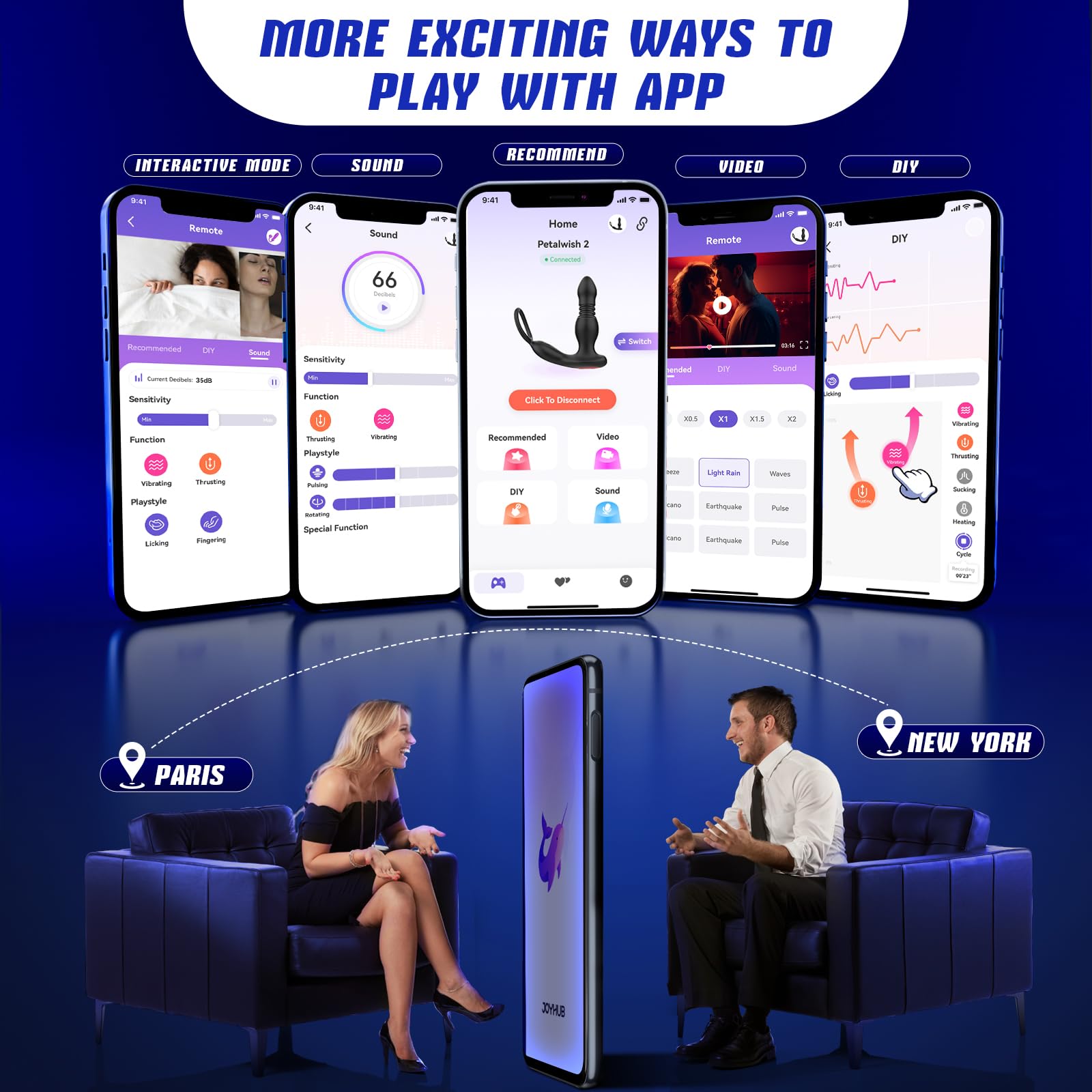 Smart Thrusting Prostate Massager – Vibrating Anal Plug with Remote Control & Cock Ring for Deep P-Spot Stimulation