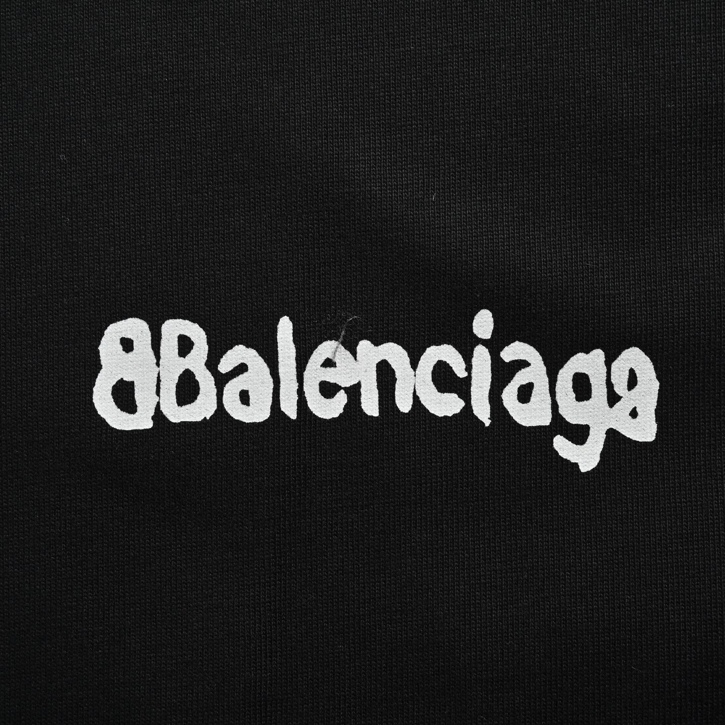 Balenciaga 24ss graffiti small letters print short sleeve