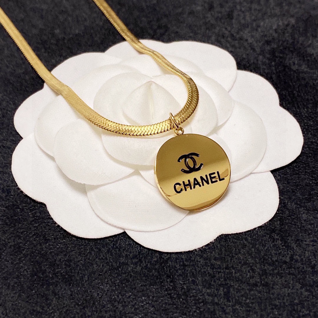 Chanel Flat Snake Bone Necklace