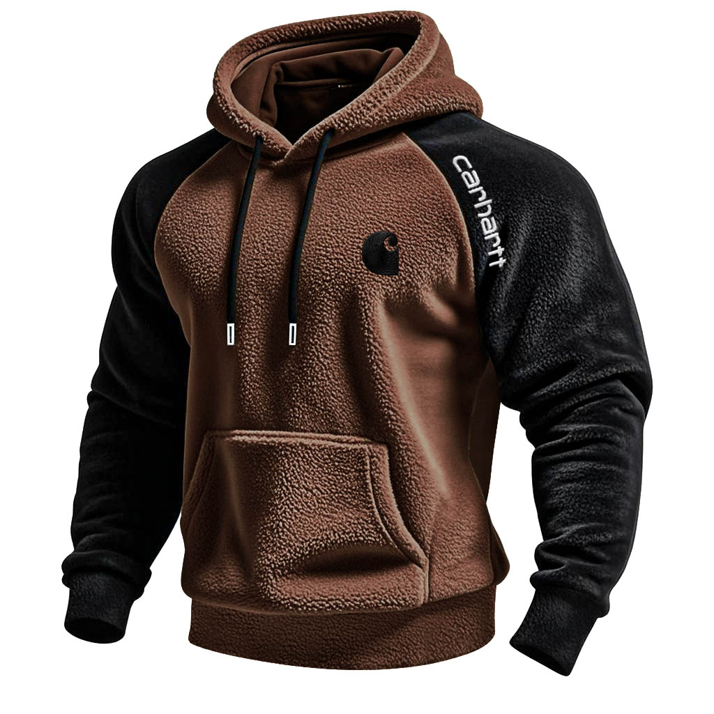Carhartt Winter Fleece Hoodie with Contrast Sleeves