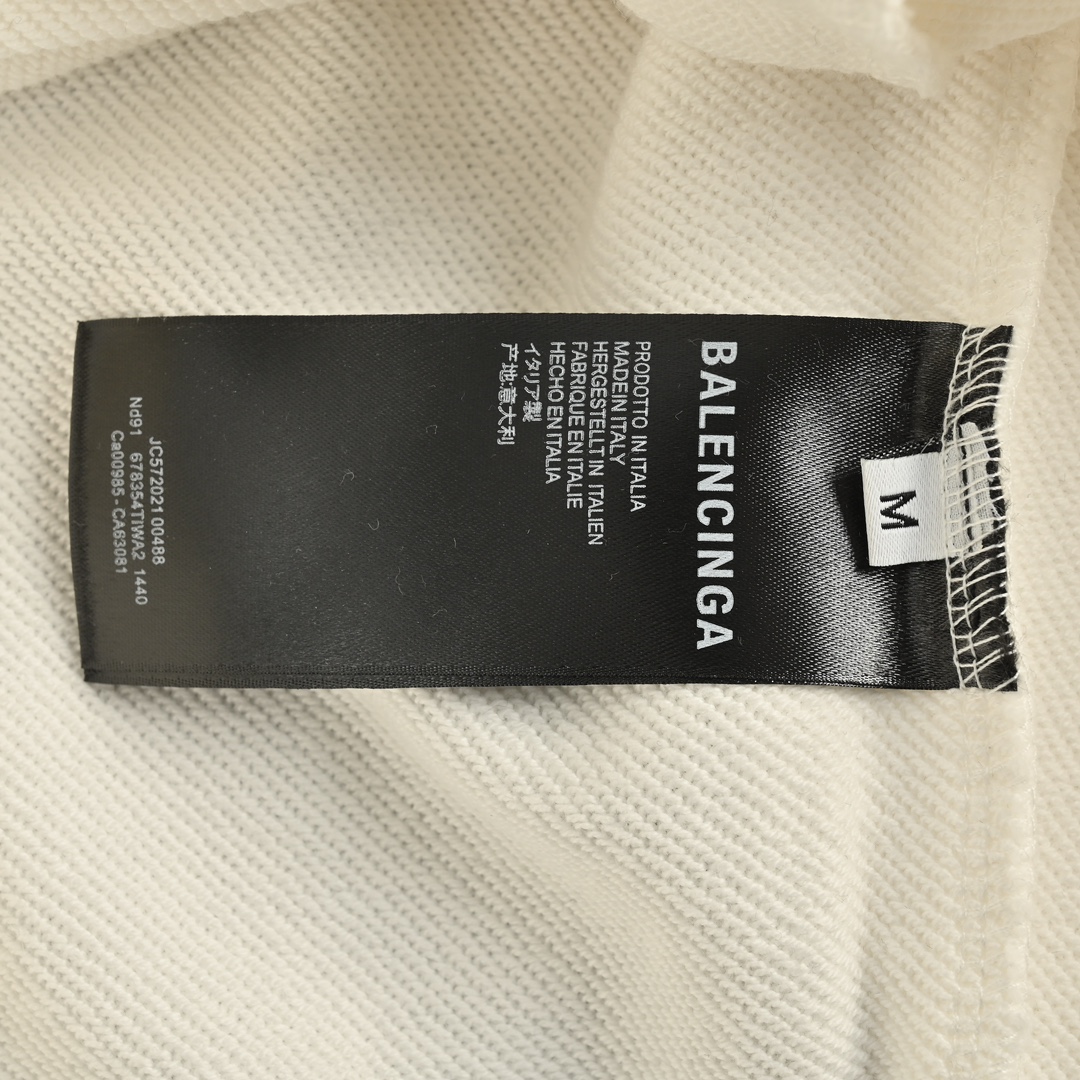 Balenciaga 24Fw double B patch and logo embroidered hooded sweatshirt