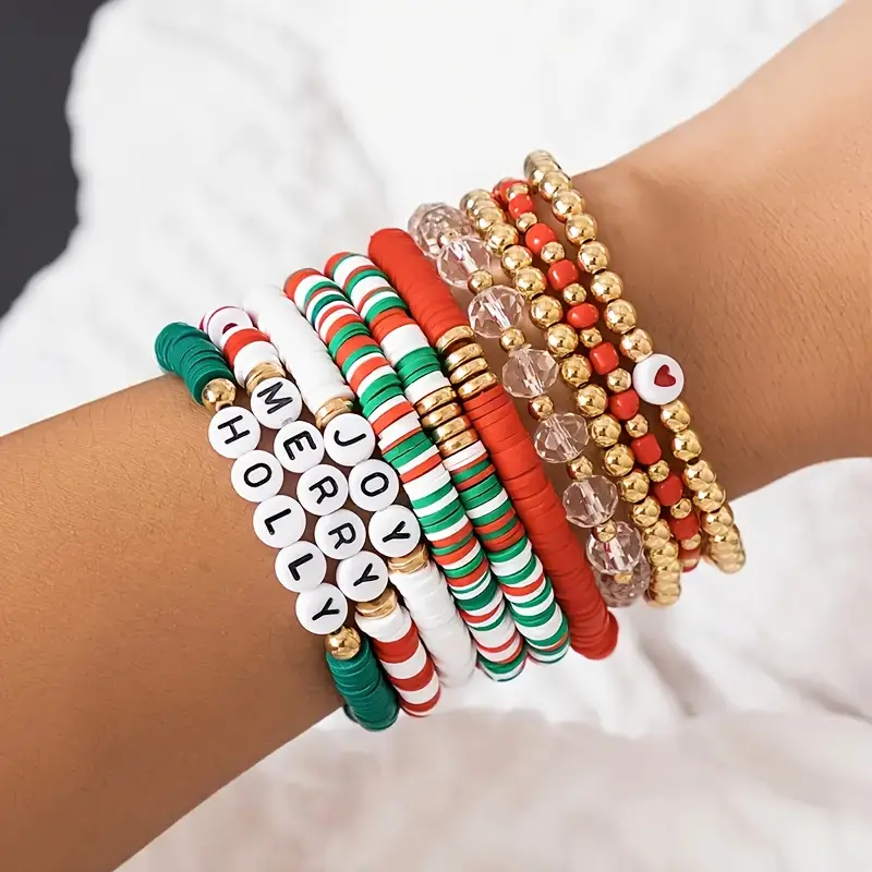 On Sale🔥10-Piece Christmas Holiday Bracelet Set