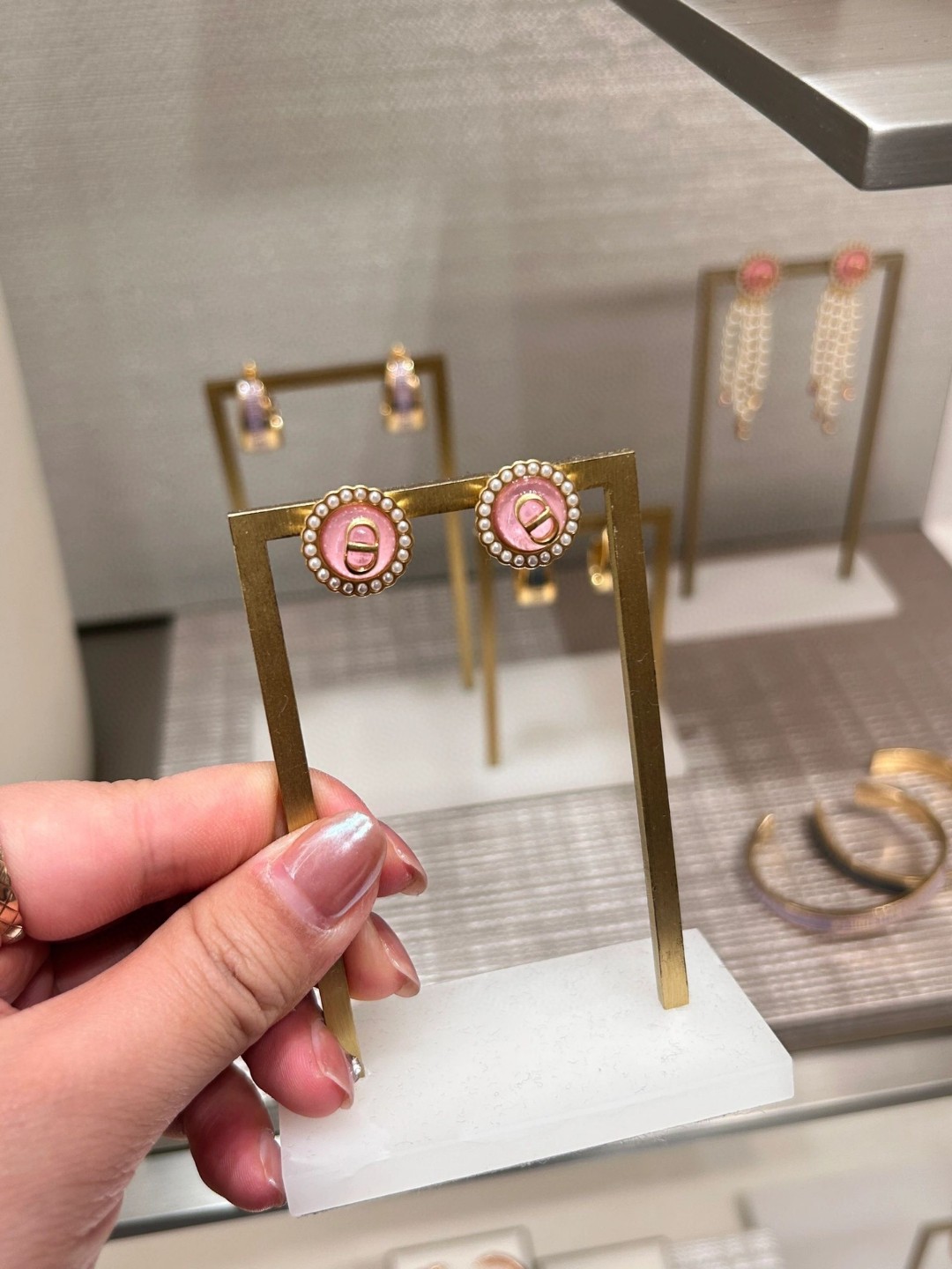 Dior glass bead earrings