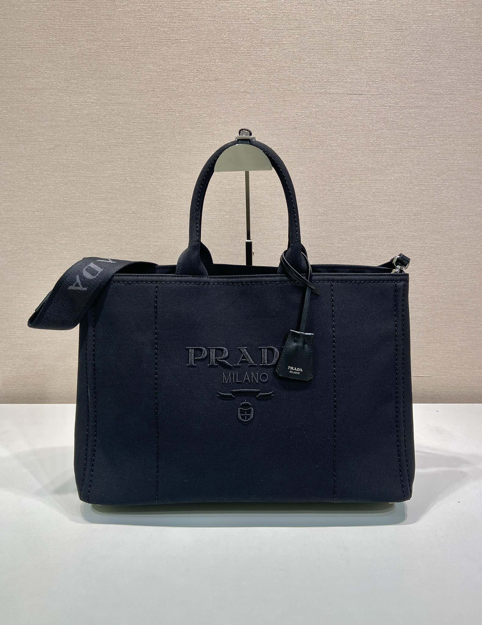 Prada Canvas Tote Bag 2VG131
