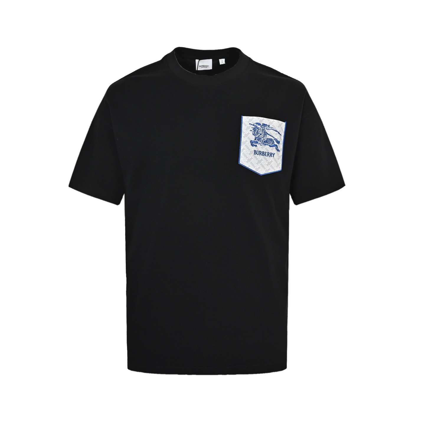 Burberry 25ss leather pocket embroidered warhorse short sleeve