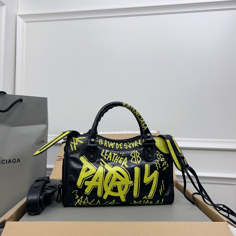Balenciaga Mini City Graffiti Tote