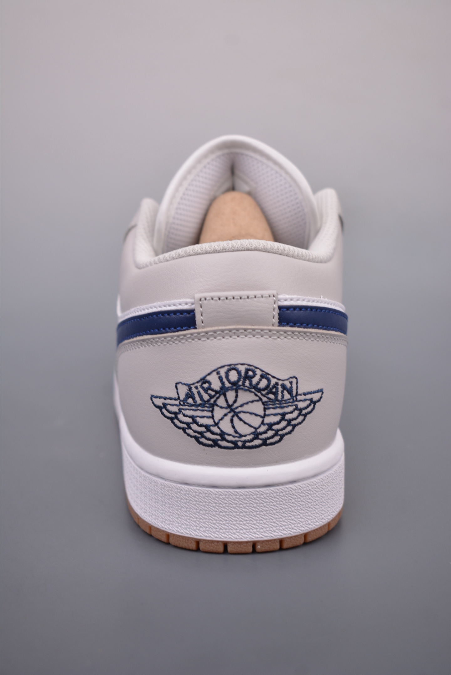 Nike Wmns Air Jordan 1 Low GS White Gray Blue 553558-146