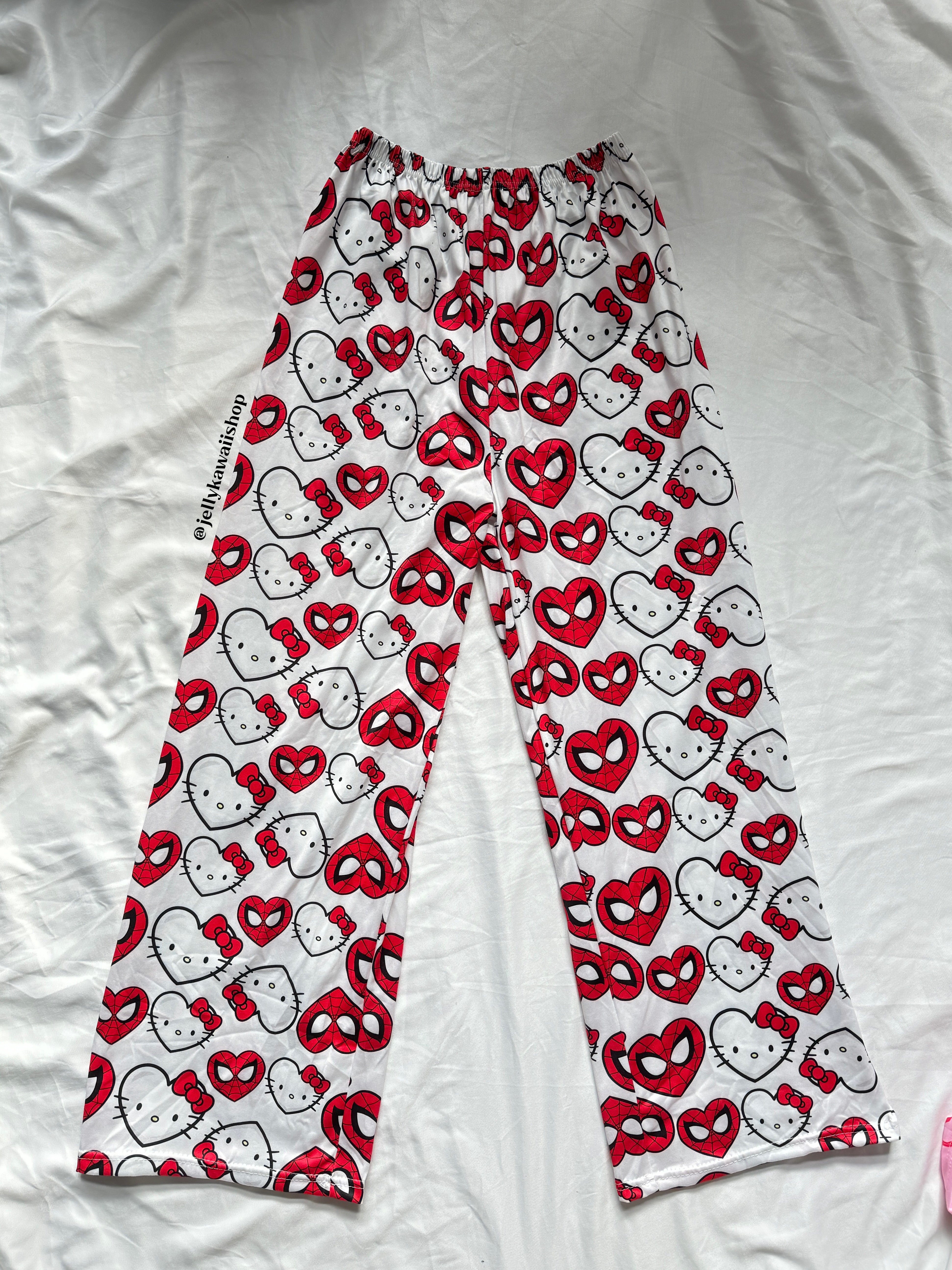 Hellokitty Spiderman Pajama Pants Sleepwear