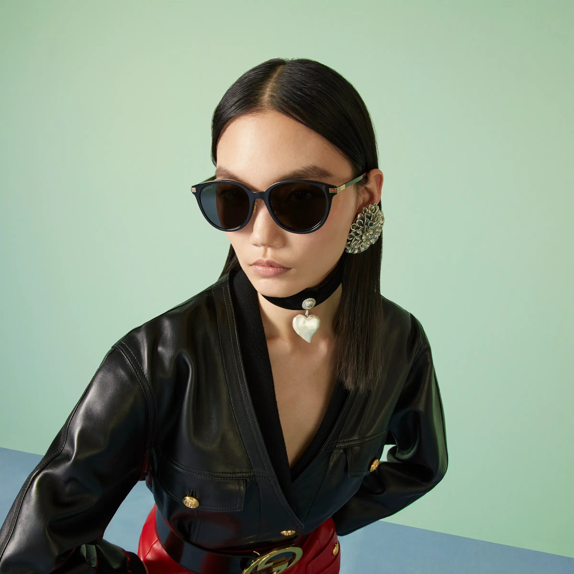 Gucci low bridge fitted sunglasses