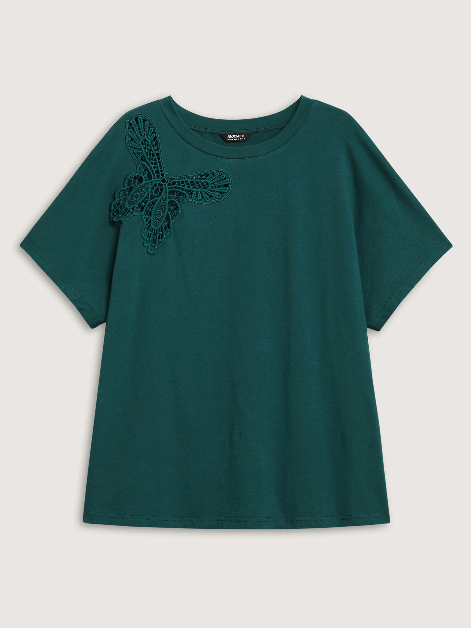 Pure Cotton Butterfly Cut-Out T-Shirt