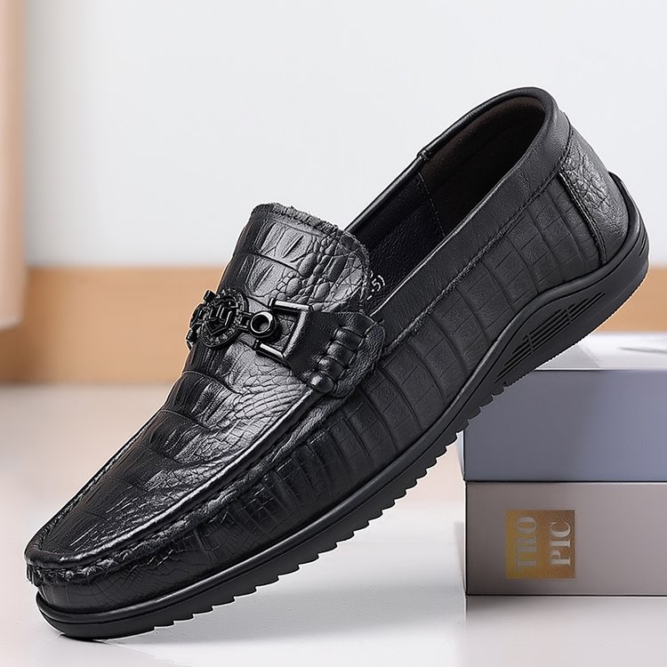 Men's Classic Crocodile Leather Shoes