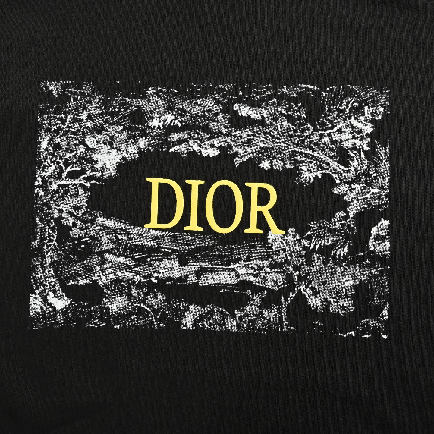 Dior 25ss chest floral foam letter print short sleeves