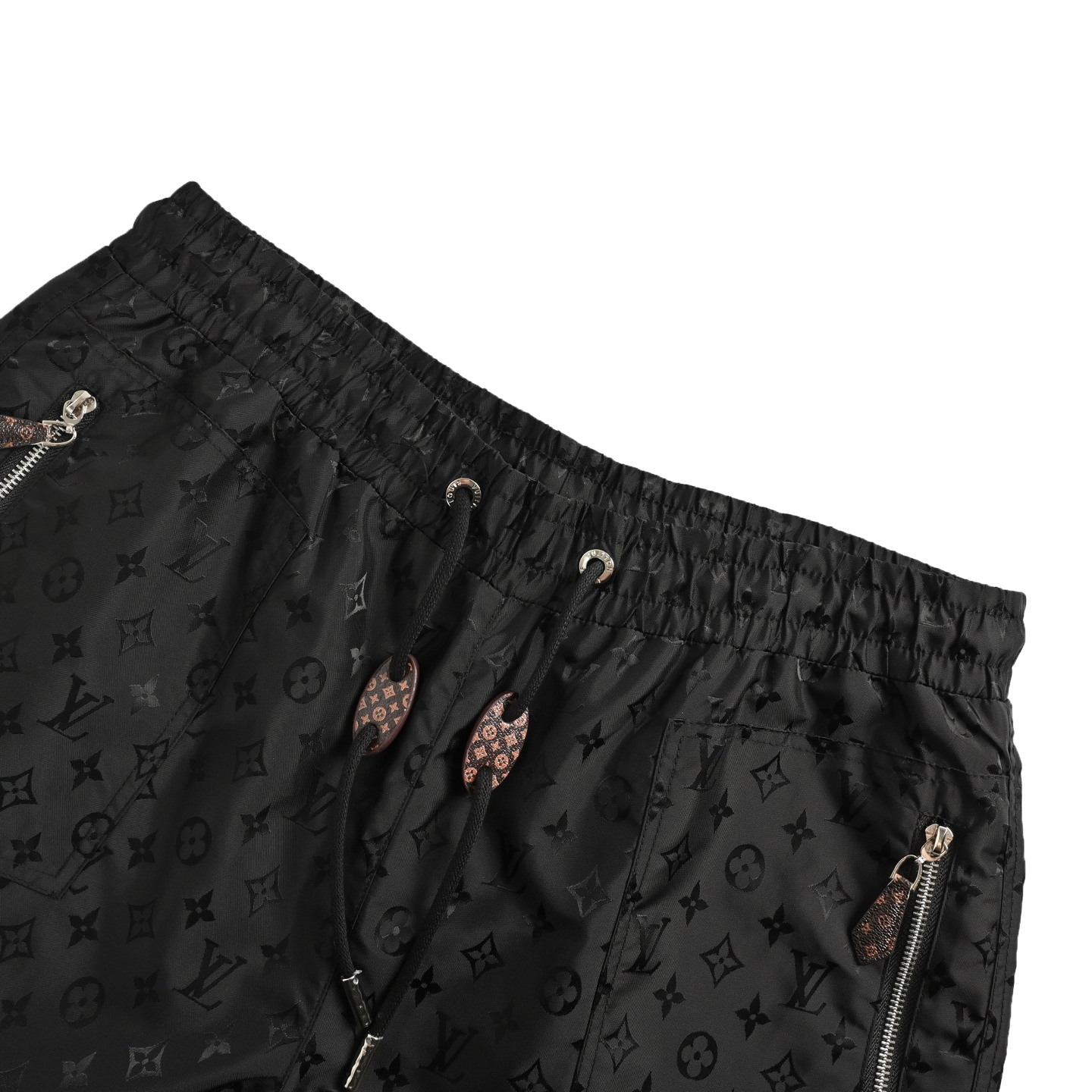Louis Vuitton all over print monogram zip up shorts