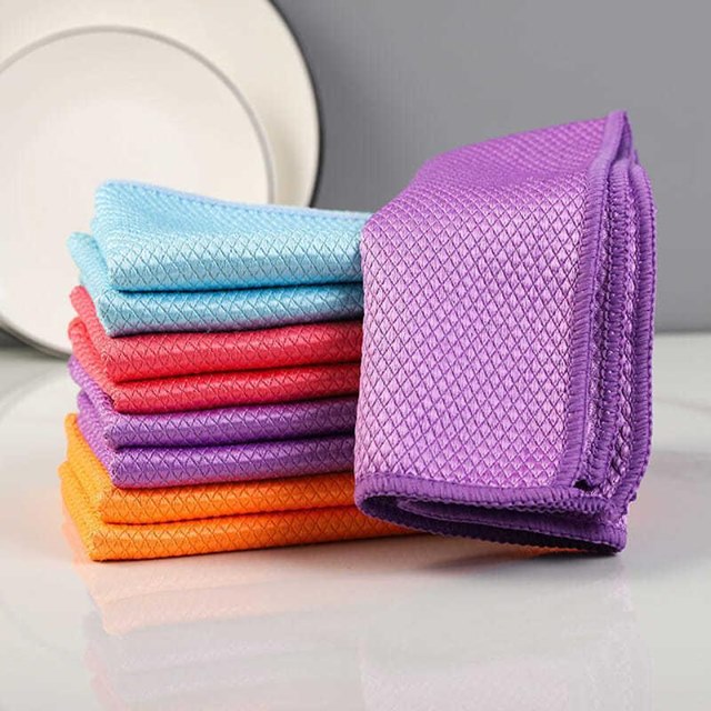 (🔥CLEARANCE SALE NOW-48% OFF)Fish Scale Microfiber Cleaning Cloth(BUY 5 GET 3 FREE & FREE SHIPPING)