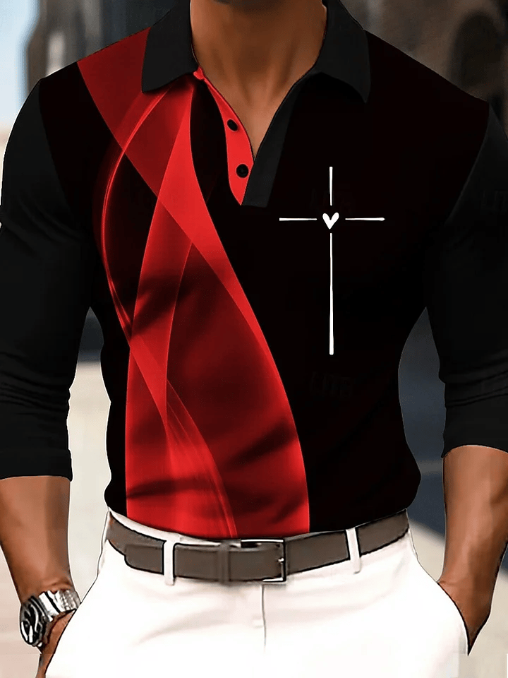 Men's Love Cross Faith Print T-shirt