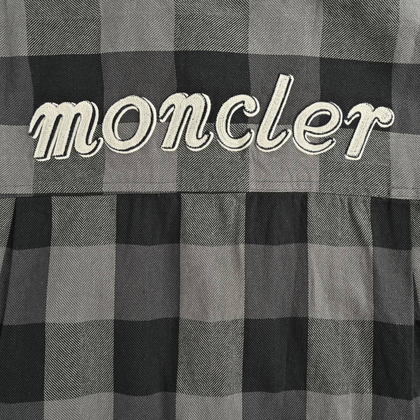 Moncler 25Fw Mercedes-Benz co-branded plaid shirt