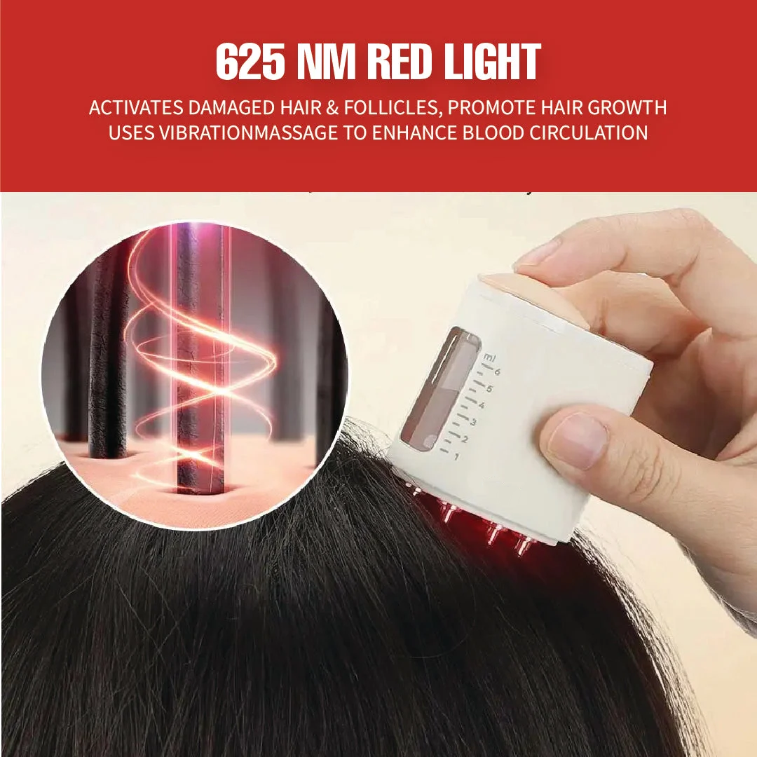 Mother's Day discount 🎁 49% OFF 😊-Red Light Therapy Electric Scalp Massager & Hair Oil Applicator