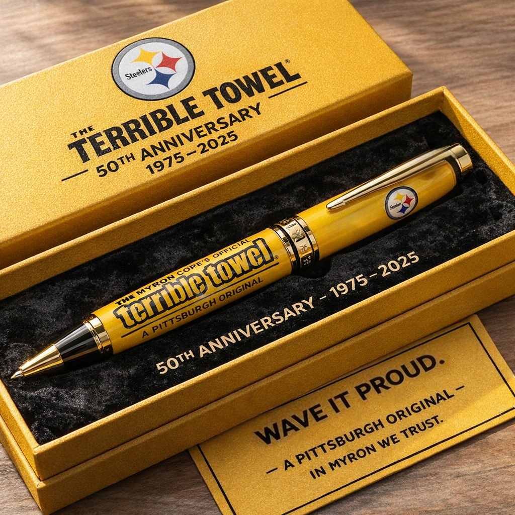 Pittsburgh Steelers Terrible Towel 50th Anniversary Commemorative Pen