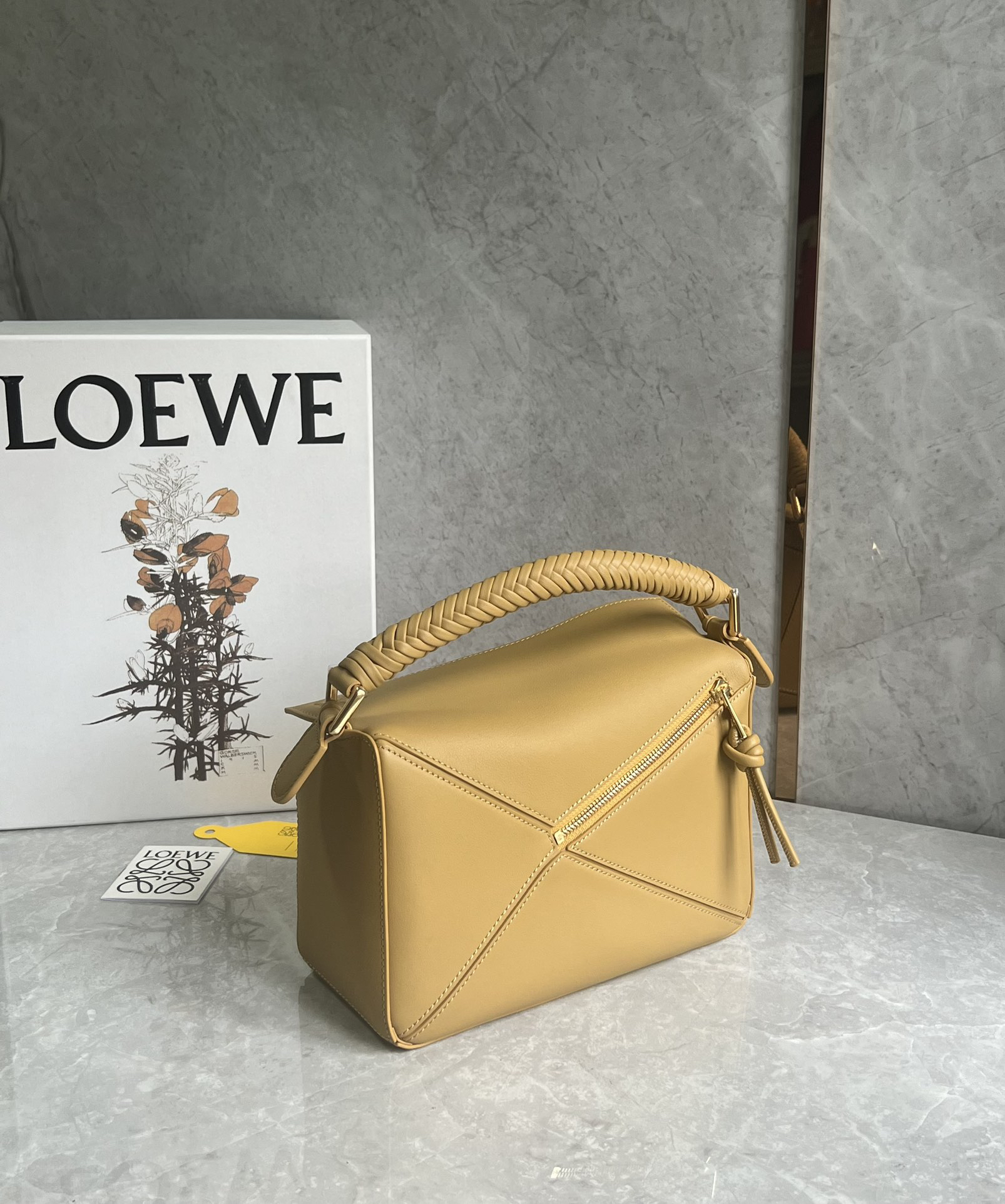Loewe zzle bag with braided handle 0189