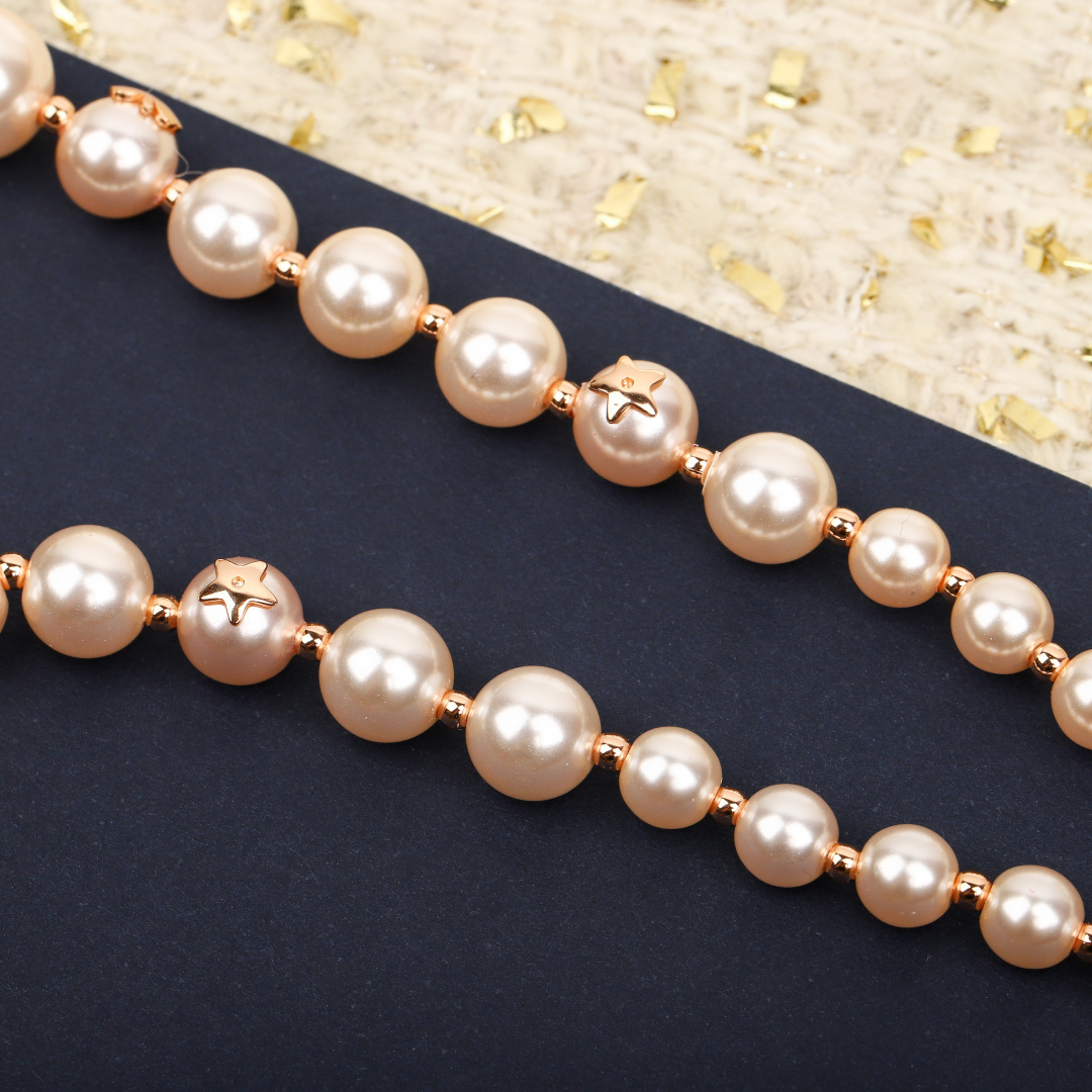 Dior Bee Pink Pearl Necklace