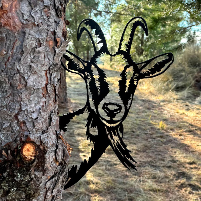 Peek-a-Boo Flipping Off Bigfoot Metal Sign