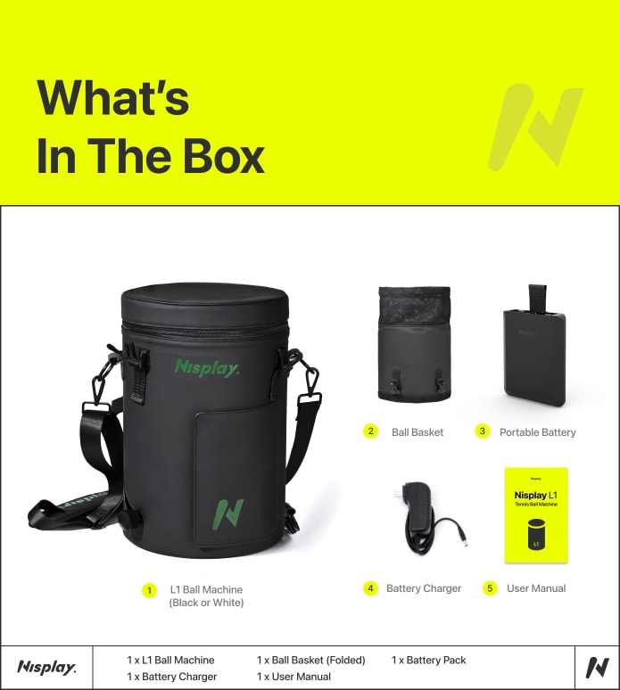 Most Compact & Portable Ball Machine