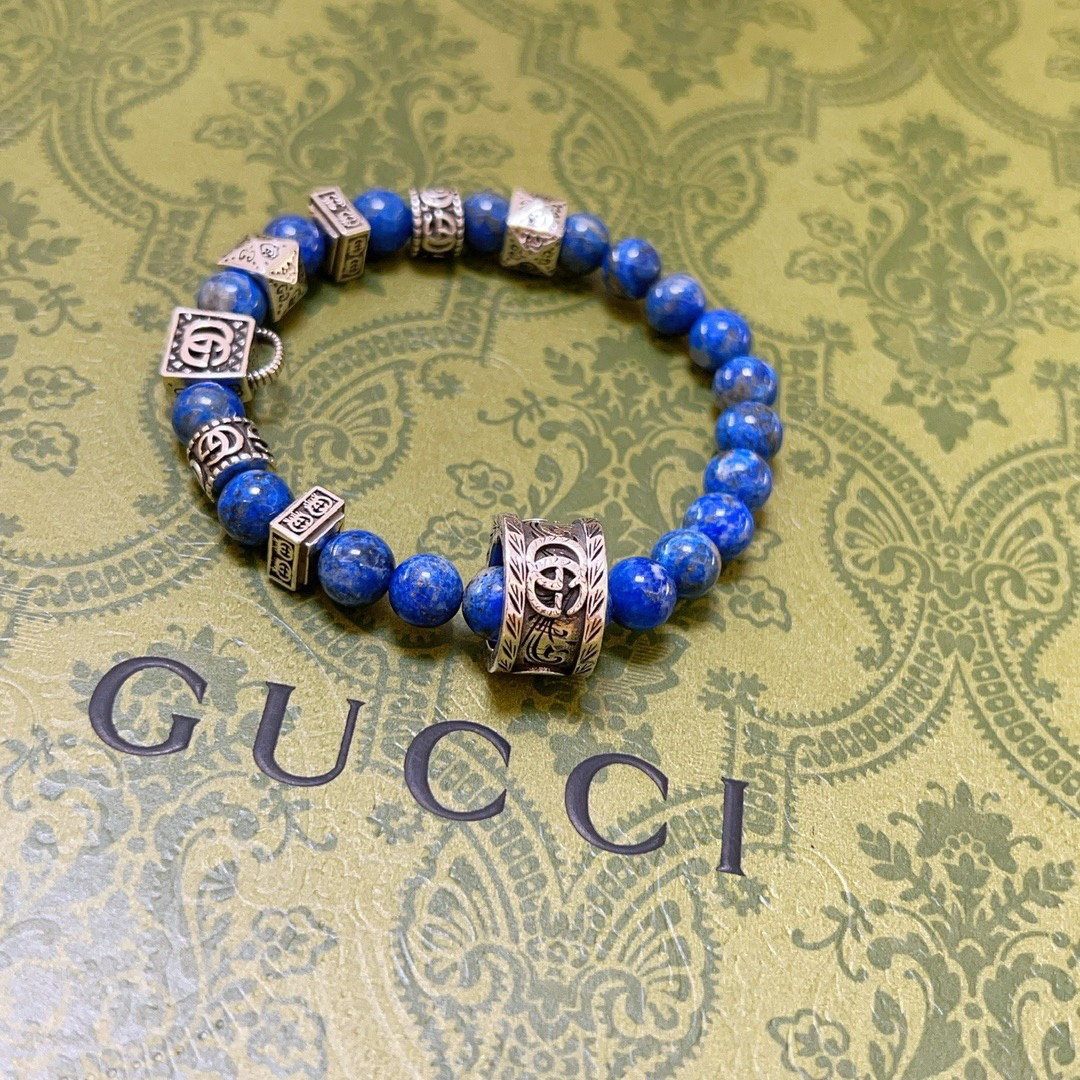 Gucci Natural Lapis Lazuli Bracelet