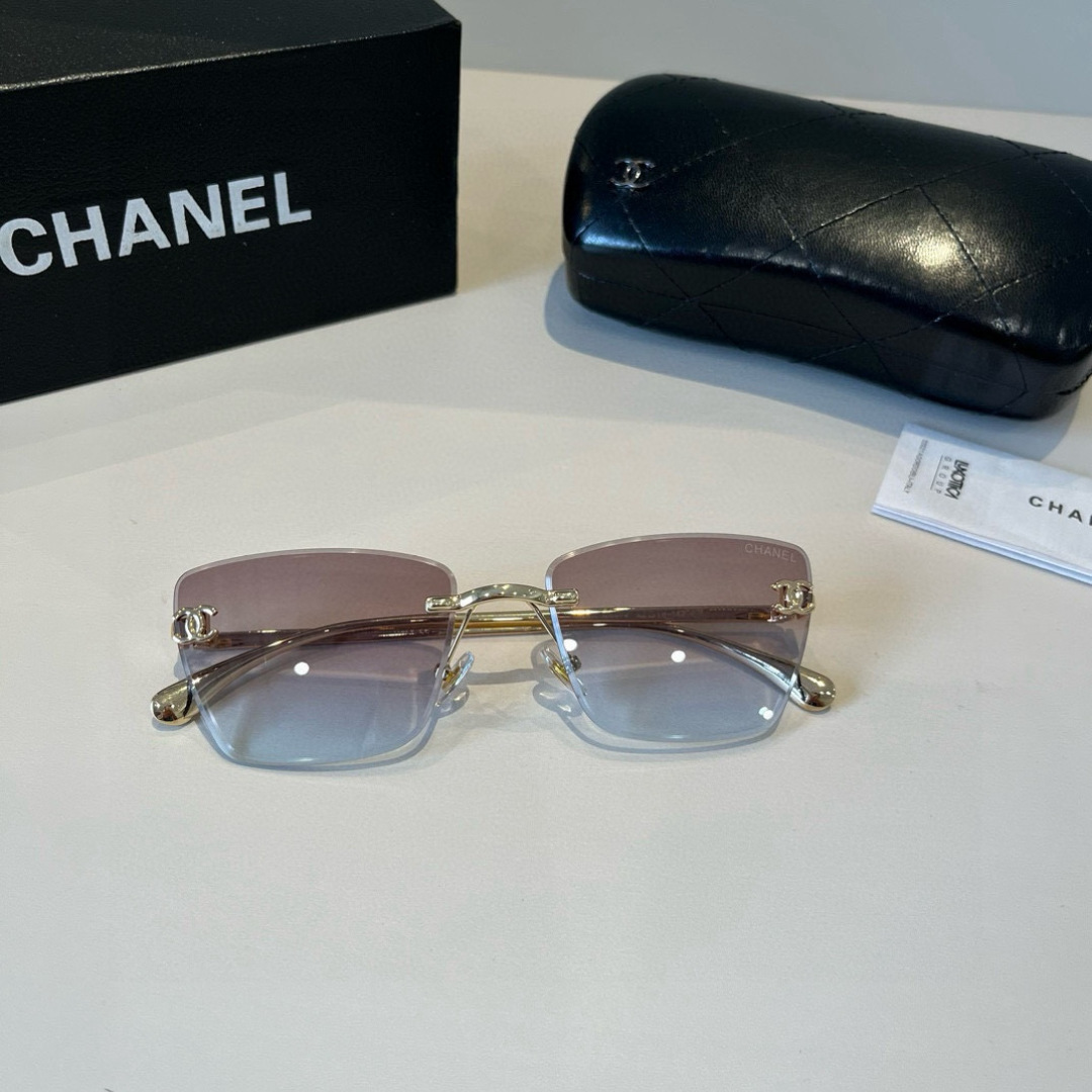 Chanel rimless sunglasses