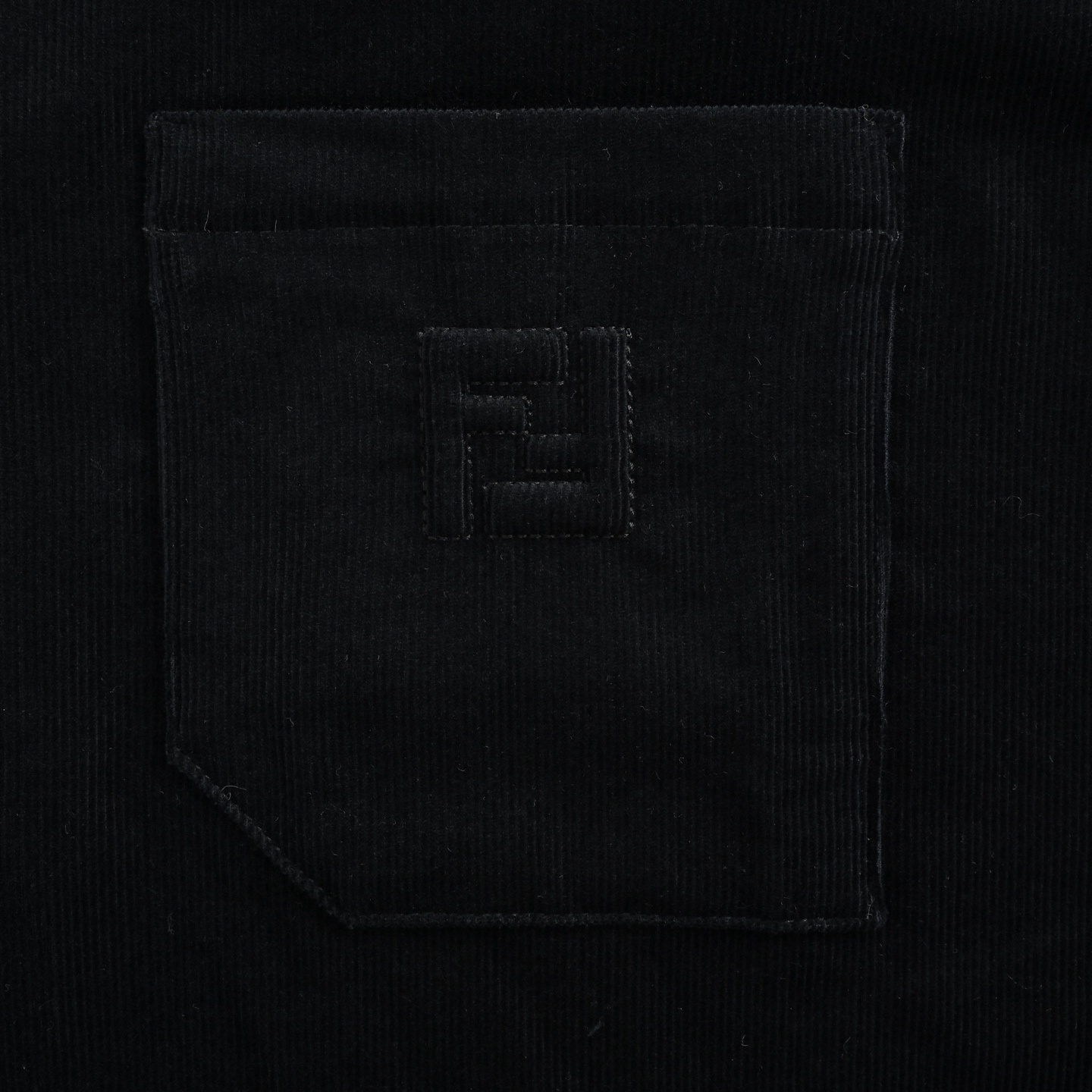 Fendi 25Fw blue corduroy shirt jacket