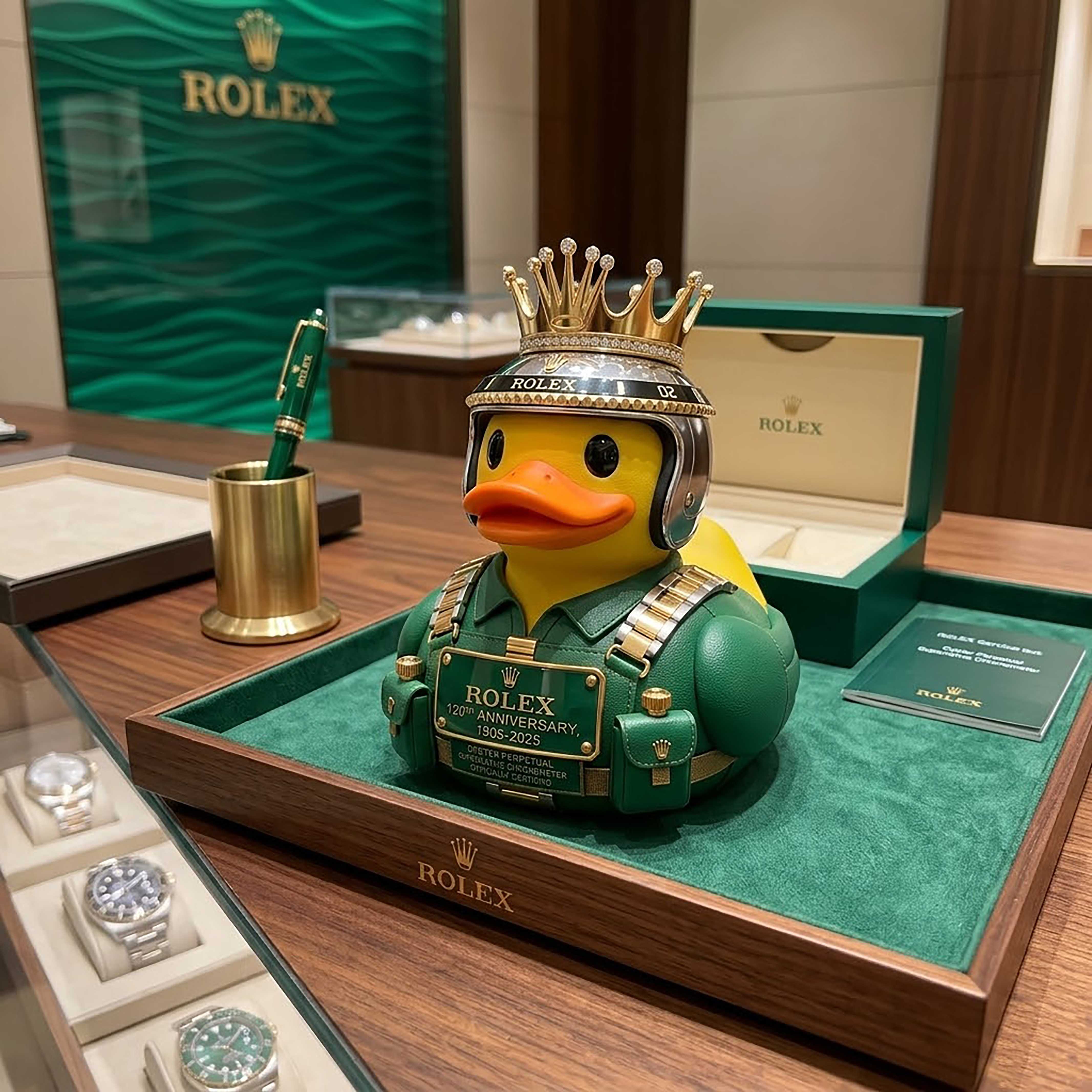 👑 Rolex 120th: Crowned Legacy Duck – Ultimate Luxury Collectible 🦆