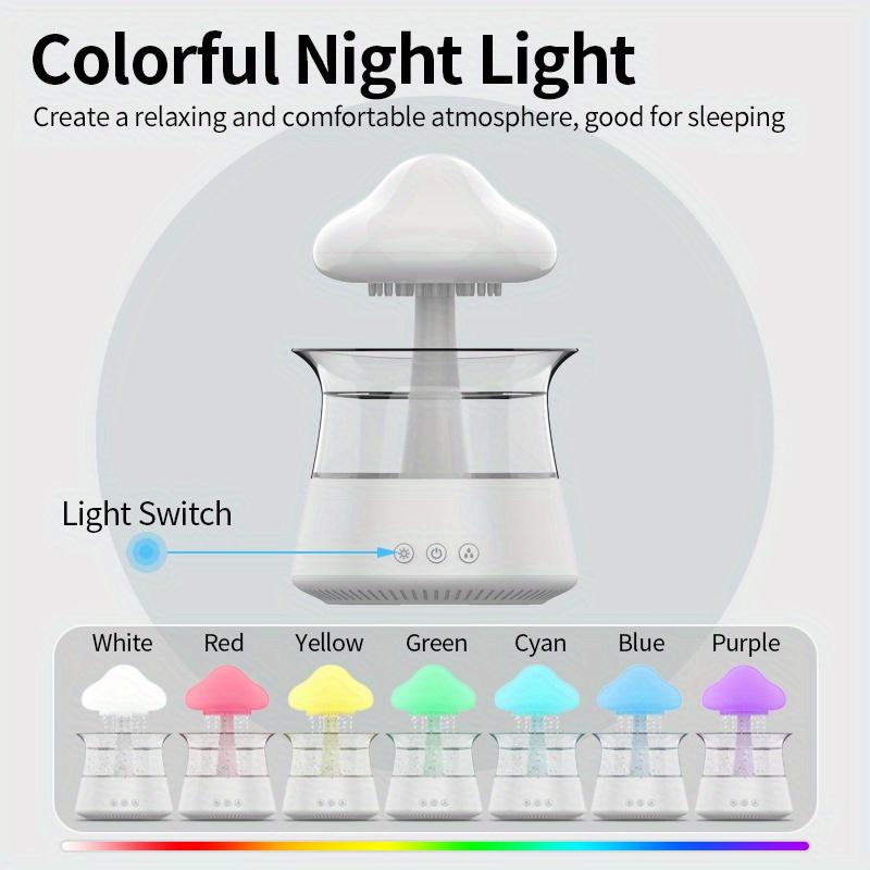 Creative Intelligent Multi-mode Multi-scene Colorful Lights Household Commercial Adjustable Rain Rain Cloud Humidifier USB Ultrasonic Atomization Colorful Night Light Cloud Raindrop Arrangement Machine (usb Interface Including Fcc, Ce, Rohs)