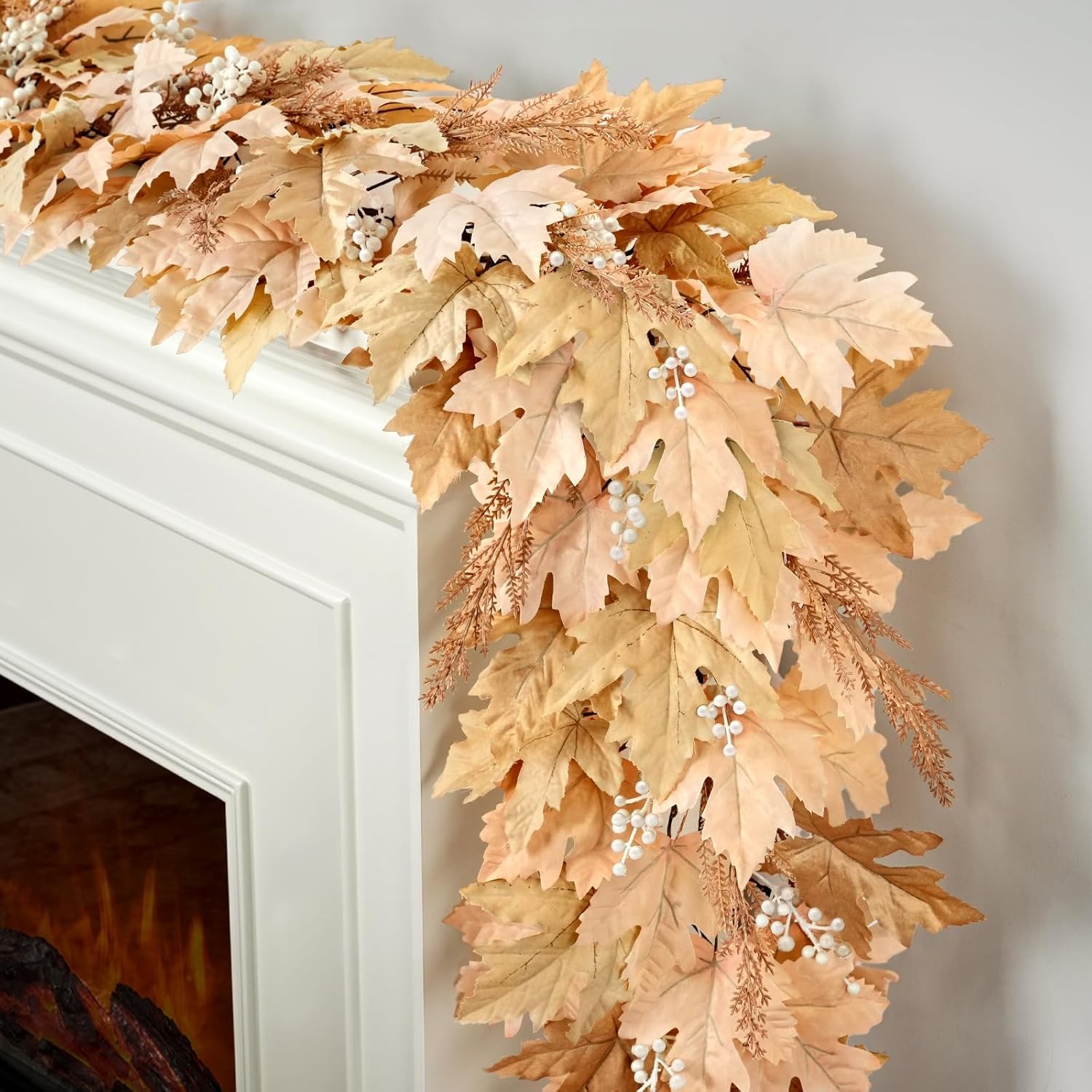 ✨Flash Sale✨6Ft Artificial Berry Cypress Leaves Garland