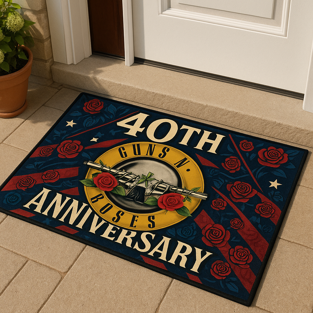Guns N' Roses 40th Anniversary Commemorative Doormat