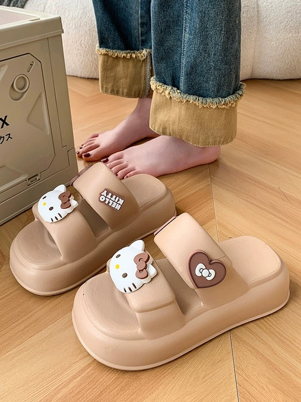 Sanrio Sandals Double Strap Waterproof EVA Chunky Slides