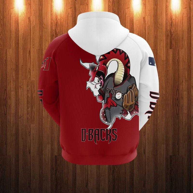 ARIZONA DIAMONDBACKS HOODIES 3D MASCOT DESIGN