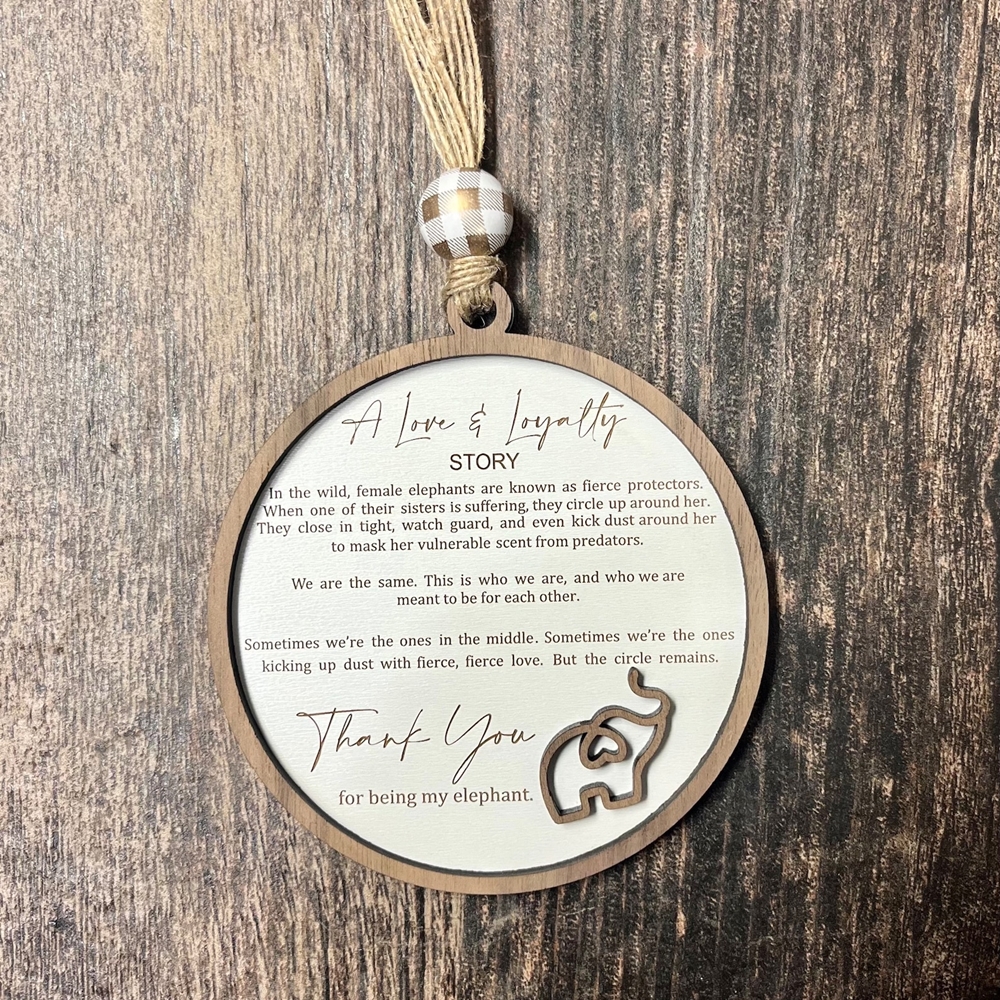 Sisterhood Elephant Gift Decoration