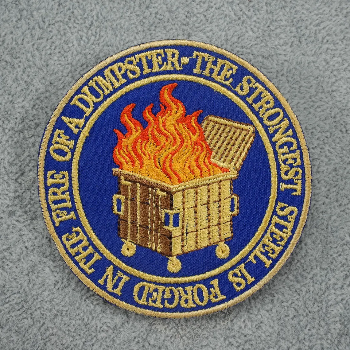 Dumpster Fire Iron-On Patch
